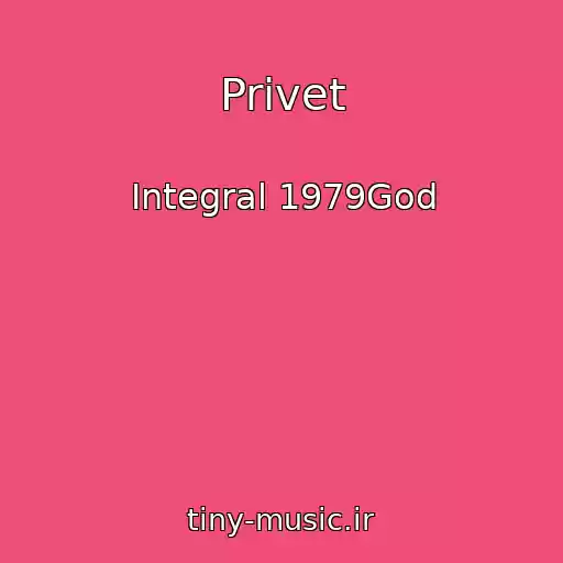 کاور آهنگ Privet از Integral 1979God