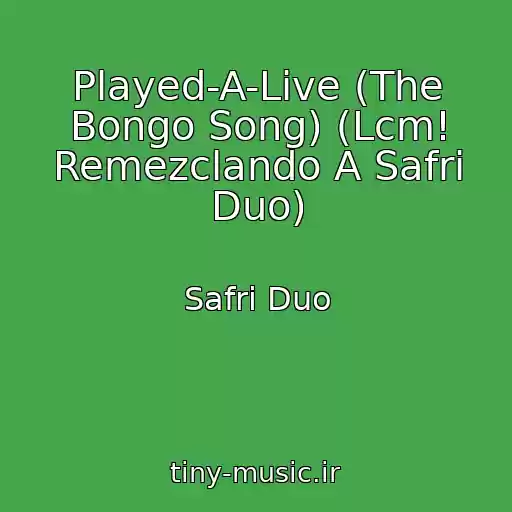 کاور آهنگ Played-A-Live (The Bongo Song) (Lcm! Remezclando A Safri Duo) از Safri Duo