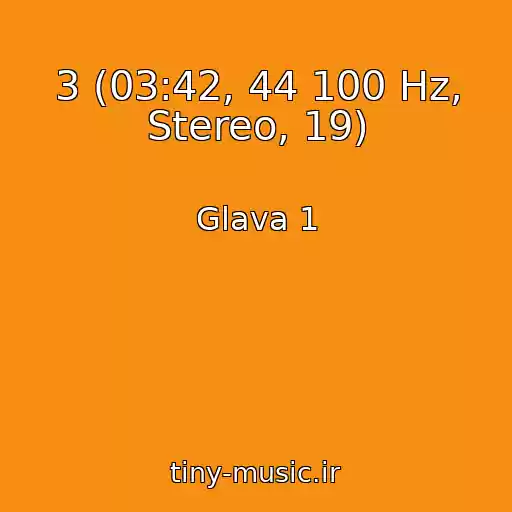کاور آهنگ 3 (03:42, 44 100 Hz, Stereo, 19) از Glava 1