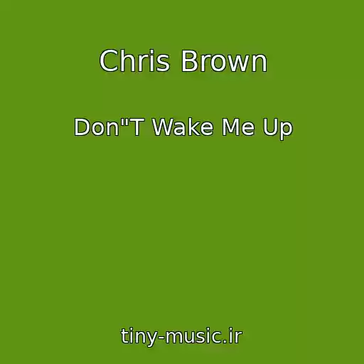 کاور آهنگ Chris Brown از Don"T Wake Me Up