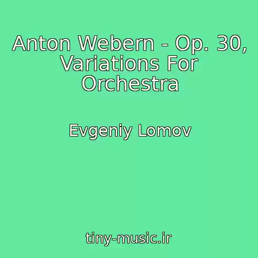 کاور آهنگ Anton Webern - Op. 30, Variations For Orchestra از Evgeniy Lomov