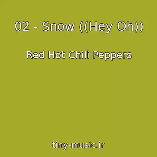 کاور آهنگ 02 - Snow ((Hey Oh)) از Red Hot Chili Peppers