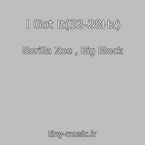 کاور آهنگ I Got It(32-28Hz) از Gorilla Zoe , Big Block