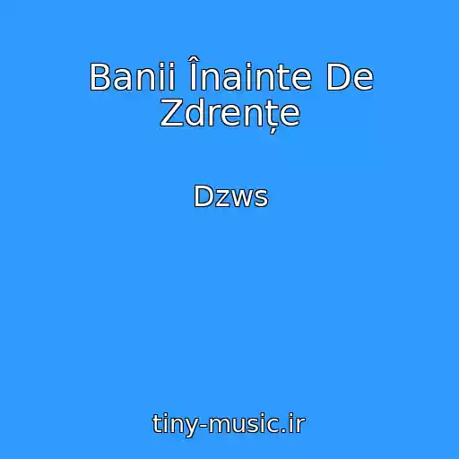 کاور آهنگ Banii Înainte De Zdrențe از Dzws
