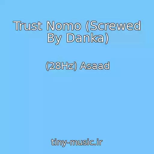 کاور آهنگ Trust Nomo (Screwed By Danka) از (28Hz) Asaad
