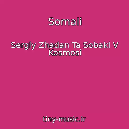 کاور آهنگ Somalі از Sergіy Zhadan Ta Sobaki V Kosmosі
