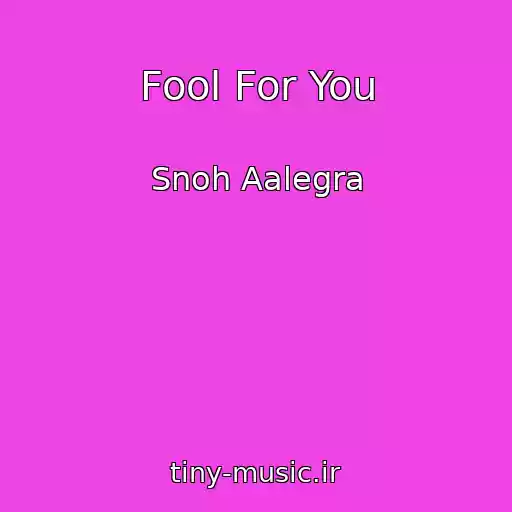 کاور آهنگ Fool For You از Snoh Aalegra