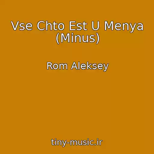 کاور آهنگ Vse Chto Est U Menya (Minus) از Rom Aleksey