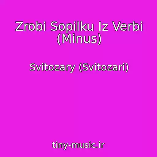 کاور آهنگ Zrobi Sopіlku Іz Verbi (Minus) از Svitozary (Svіtozari)