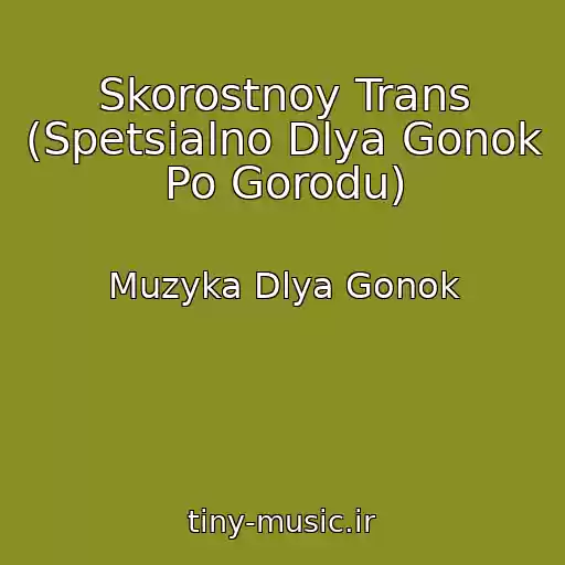 کاور آهنگ Skorostnoy Trans (Spetsialno Dlya Gonok Po Gorodu) از Muzyka Dlya Gonok