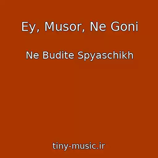 کاور آهنگ Ey, Musor, Ne Goni از Ne Budite Spyaschikh
