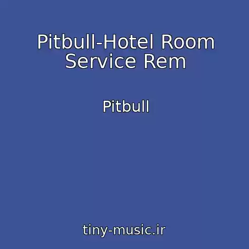 کاور آهنگ Pitbull-Hotel Room Service Rem از Pitbull