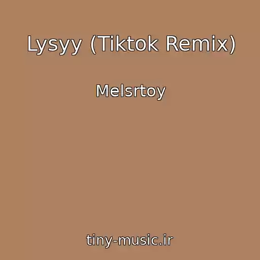 کاور آهنگ Lysyy (Tiktok Remix) از Melsrtoy