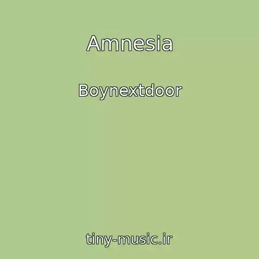 کاور آهنگ Amnesia از Boynextdoor