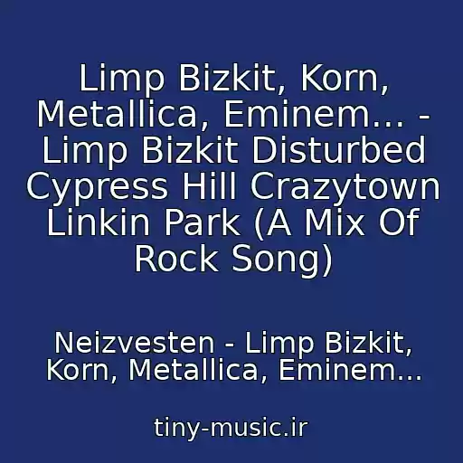 کاور آهنگ Limp Bizkit, Korn, Metallica, Eminem... - Limp Bizkit Disturbed Cypress Hill Crazytown Linkin Park (A Mix Of Rock Song) از Neizvesten - Limp Bizkit, Korn, Metallica, Eminem...