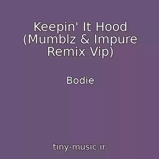 کاور آهنگ Keepin' It Hood (Mumblz & Impure Remix Vip) از Bodie
