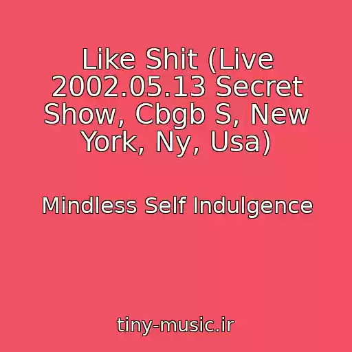 کاور آهنگ Like Shit (Live 2002.05.13 Secret Show, Cbgb S, New York, Ny, Usa) از Mindless Self Indulgence