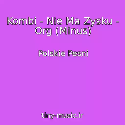کاور آهنگ Kombi - Nie Ma Zysku - Org (Minus) از Polskie Pesni