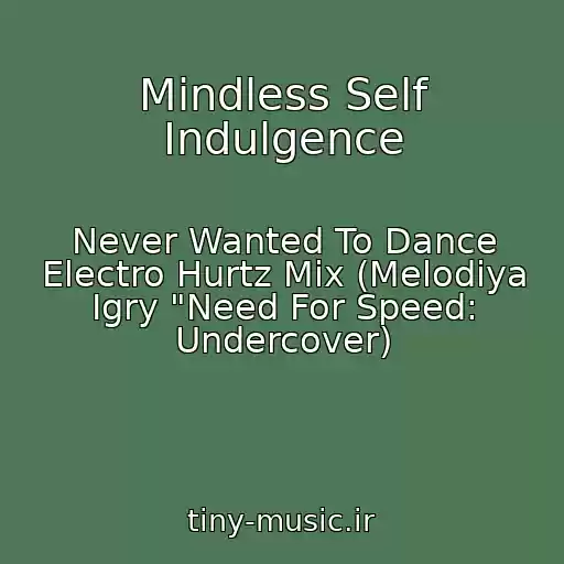 کاور آهنگ Mindless Self Indulgence از Never Wanted To Dance Electro Hurtz Mix (Melodiya Igry "Need For Speed: Undercover)