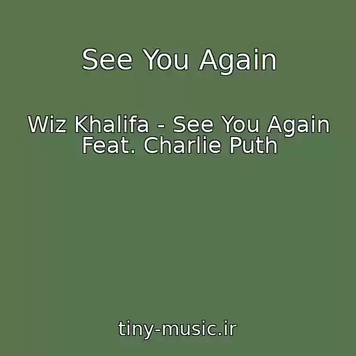 کاور آهنگ See You Again از Wiz Khalifa - See You Again Feat. Charlie Puth