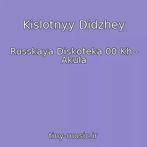 کاور آهنگ Kislotnyy Didzhey از Russkaya Diskoteka 00-Kh - Akula