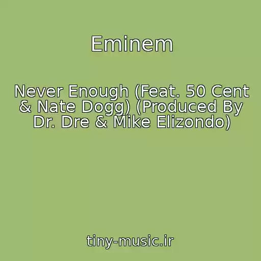 کاور آهنگ Eminem از Never Enough (Feat. 50 Cent & Nate Dogg) (Produced By Dr. Dre & Mike Elizondo)
