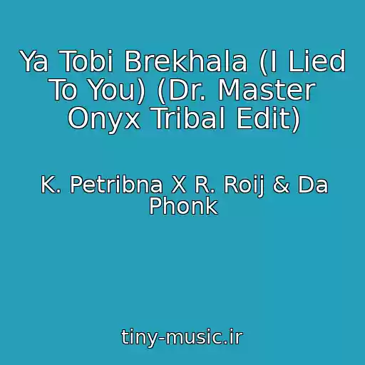 کاور آهنگ Ya Tobі Brekhala (I Lied To You) (Dr. Master Onyx Tribal Edit) از K. Petribna X R. Roij & Da Phonk