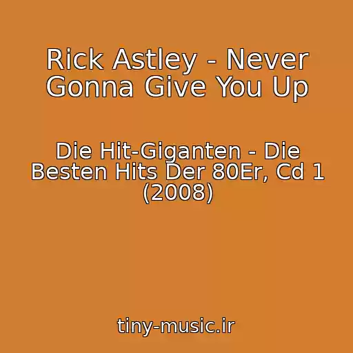 کاور آهنگ Rick Astley - Never Gonna Give You Up از Die Hit-Giganten - Die Besten Hits Der 80Er, Cd 1 (2008)