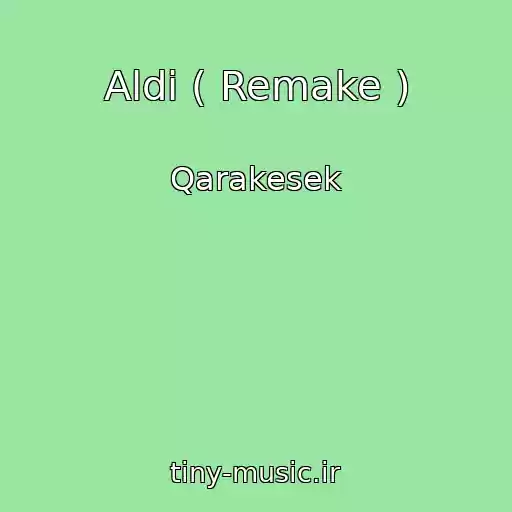 کاور آهنگ Aldi ( Remake ) از Qarakesek