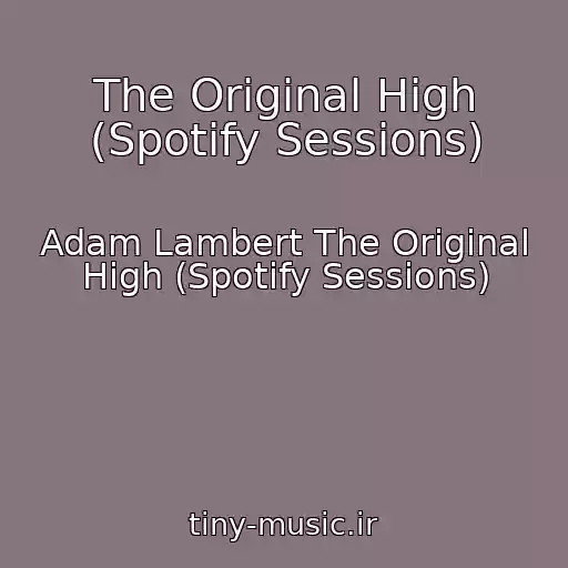 کاور آهنگ The Original High (Spotify Sessions) از Adam Lambert The Original High (Spotify Sessions)