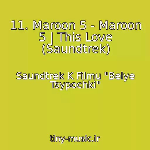 کاور آهنگ 11. Maroon 5 - Maroon 5 | This Love (Saundtrek) از Saundtrek K Filmu "Belye Tsypochki"