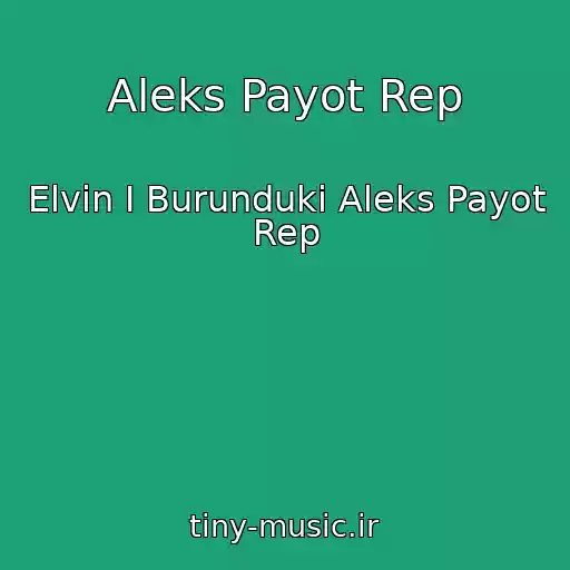 کاور آهنگ Aleks Payot Rep از Elvin I Burunduki Aleks Payot Rep