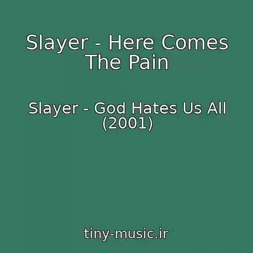 کاور آهنگ Slayer - Here Comes The Pain از Slayer - God Hates Us All (2001)