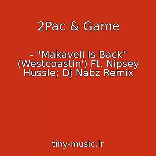 کاور آهنگ 2Pac & Game از - "Makaveli Is Back" (Westcoastin') Ft. Nipsey Hussle; Dj Nabz Remix