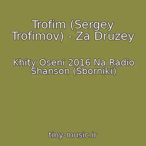 کاور آهنگ Trofim (Sergey Trofimov) - Za Druzey از Khity Oseni 2016 Na Radio Shanson (Sborniki)