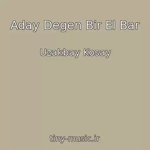 کاور آهنگ Aday Degen Bir El Bar از Uzakbay Kosay