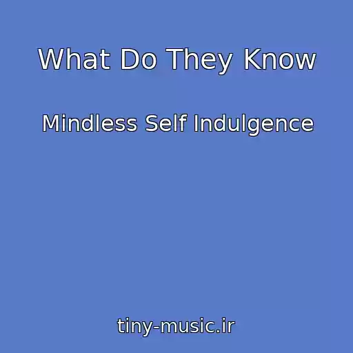 کاور آهنگ What Do They Know از Mindless Self Indulgence