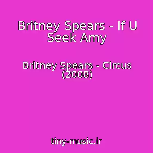 کاور آهنگ Britney Spears - If U Seek Amy از Britney Spears - Circus (2008)