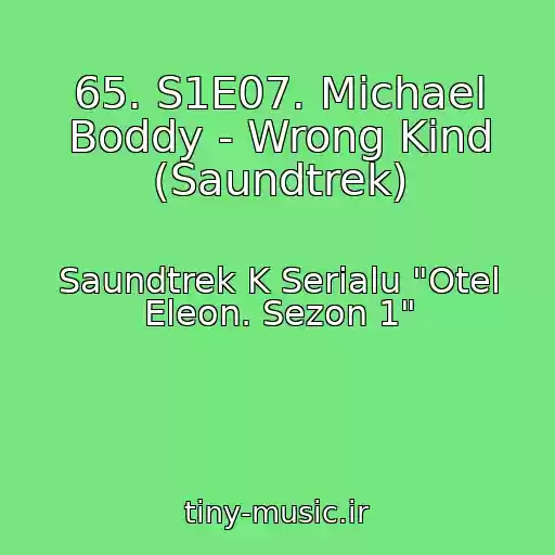 کاور آهنگ 65. S1E07. Michael Boddy - Wrong Kind (Saundtrek) از Saundtrek K Serialu "Otel Eleon. Sezon 1"