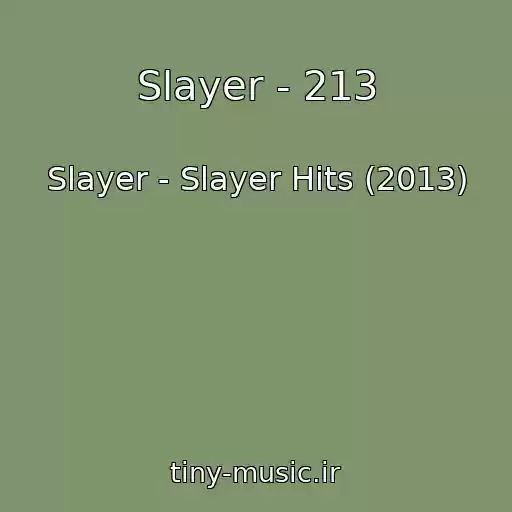 کاور آهنگ Slayer - 213 از Slayer - Slayer Hits (2013)