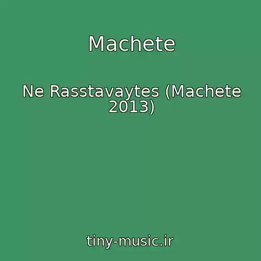 کاور آهنگ Machete از Ne Rasstavaytes (Machete 2013)
