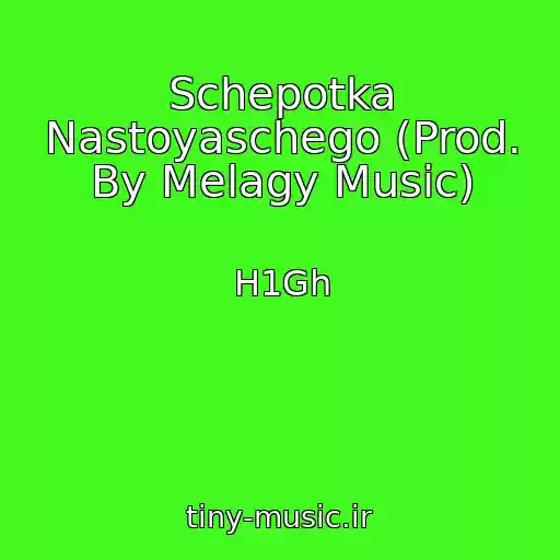 کاور آهنگ Schepotka Nastoyaschego (Prod. By Melagy Music) از H1Gh