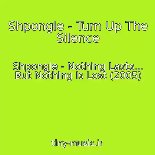 کاور آهنگ Shpongle - Turn Up The Silence از Shpongle - Nothing Lasts... But Nothing Is Lost (2005)