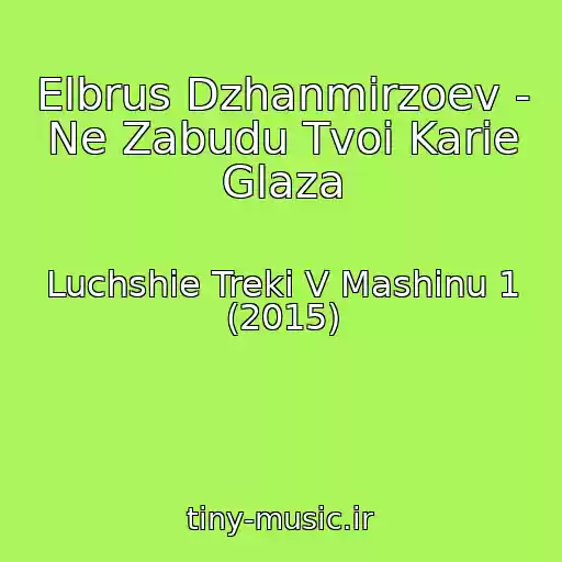 کاور آهنگ Elbrus Dzhanmirzoev - Ne Zabudu Tvoi Karie Glaza از Luchshie Treki V Mashinu 1 (2015)
