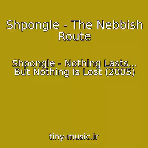 کاور آهنگ Shpongle - The Nebbish Route از Shpongle - Nothing Lasts... But Nothing Is Lost (2005)