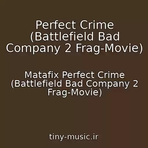 کاور آهنگ Perfect Crime (Battlefield Bad Company 2 Frag-Movie) از Matafix Perfect Crime (Battlefield Bad Company 2 Frag-Movie)