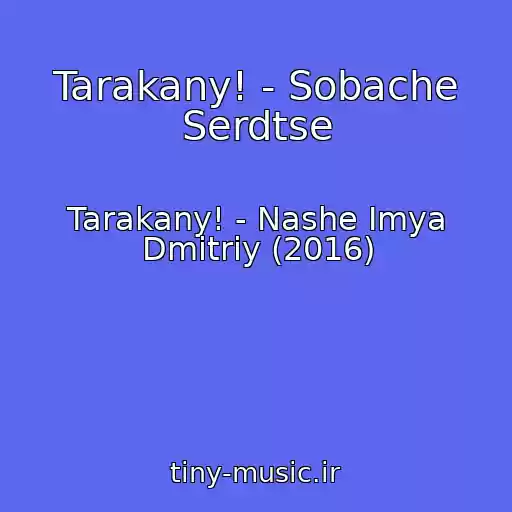 کاور آهنگ Tarakany! - Sobache Serdtse از Tarakany! - Nashe Imya Dmitriy (2016)