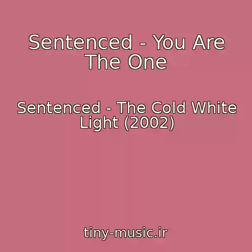کاور آهنگ Sentenced - You Are The One از Sentenced - The Cold White Light (2002)