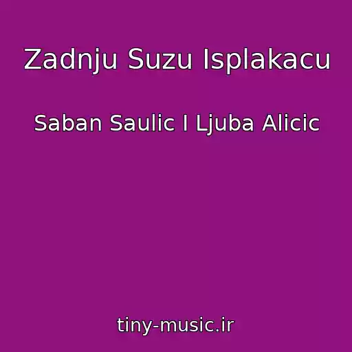 کاور آهنگ Zadnju Suzu Isplakacu از Saban Saulic I Ljuba Alicic