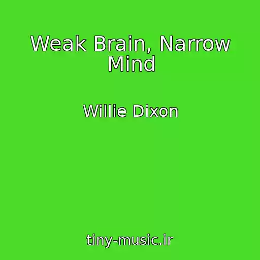 کاور آهنگ Weak Brain, Narrow Mind از Willie Dixon